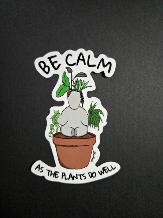 "Calm" sticker