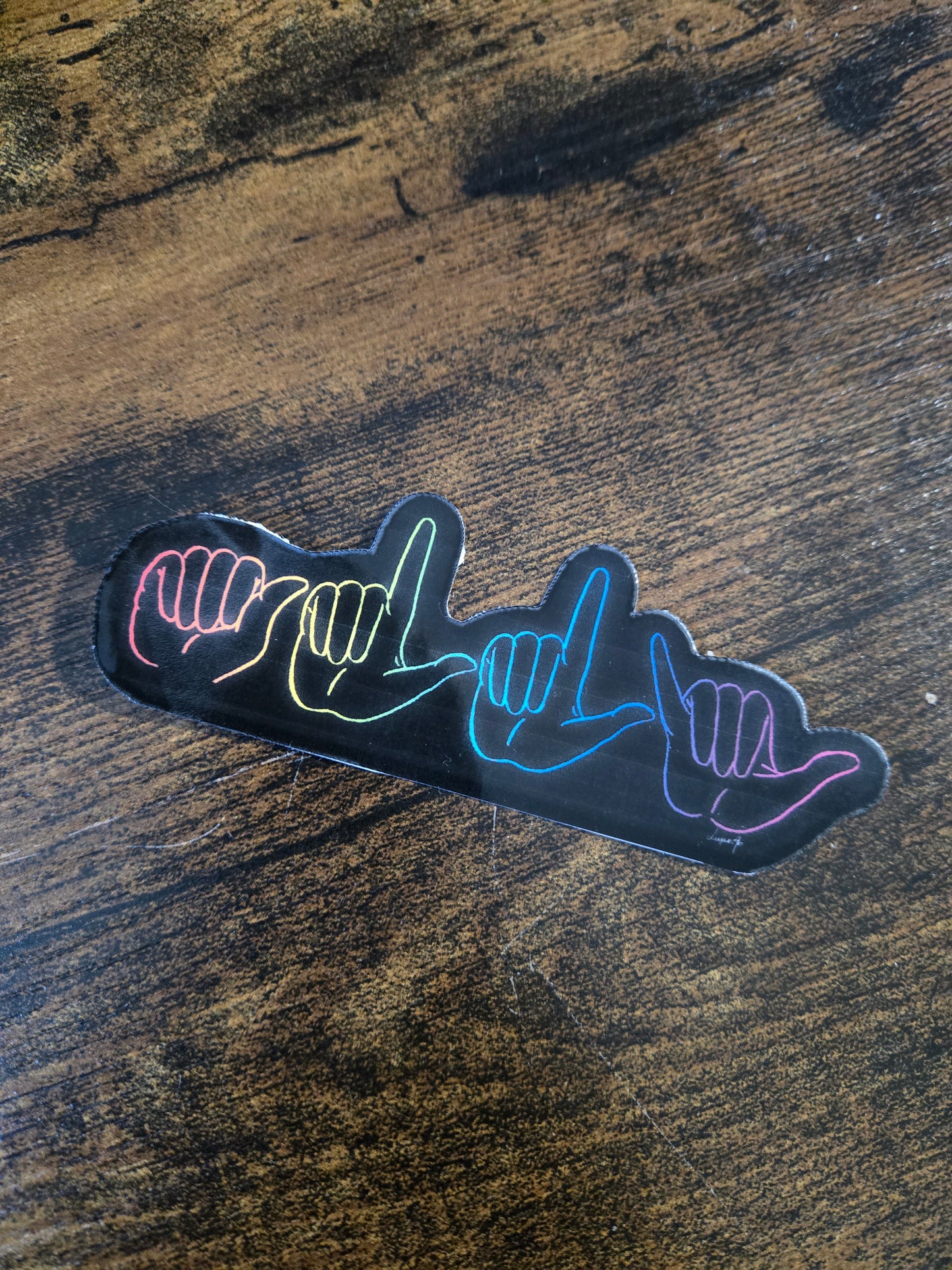 Fingerspelling of Ally and Advocate Pride Support