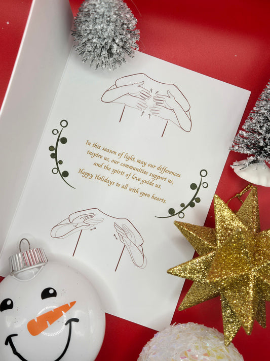 Moodles' Happy Holidays greeting cards