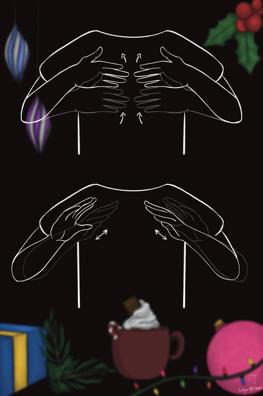 ASL Happy Holidays Print