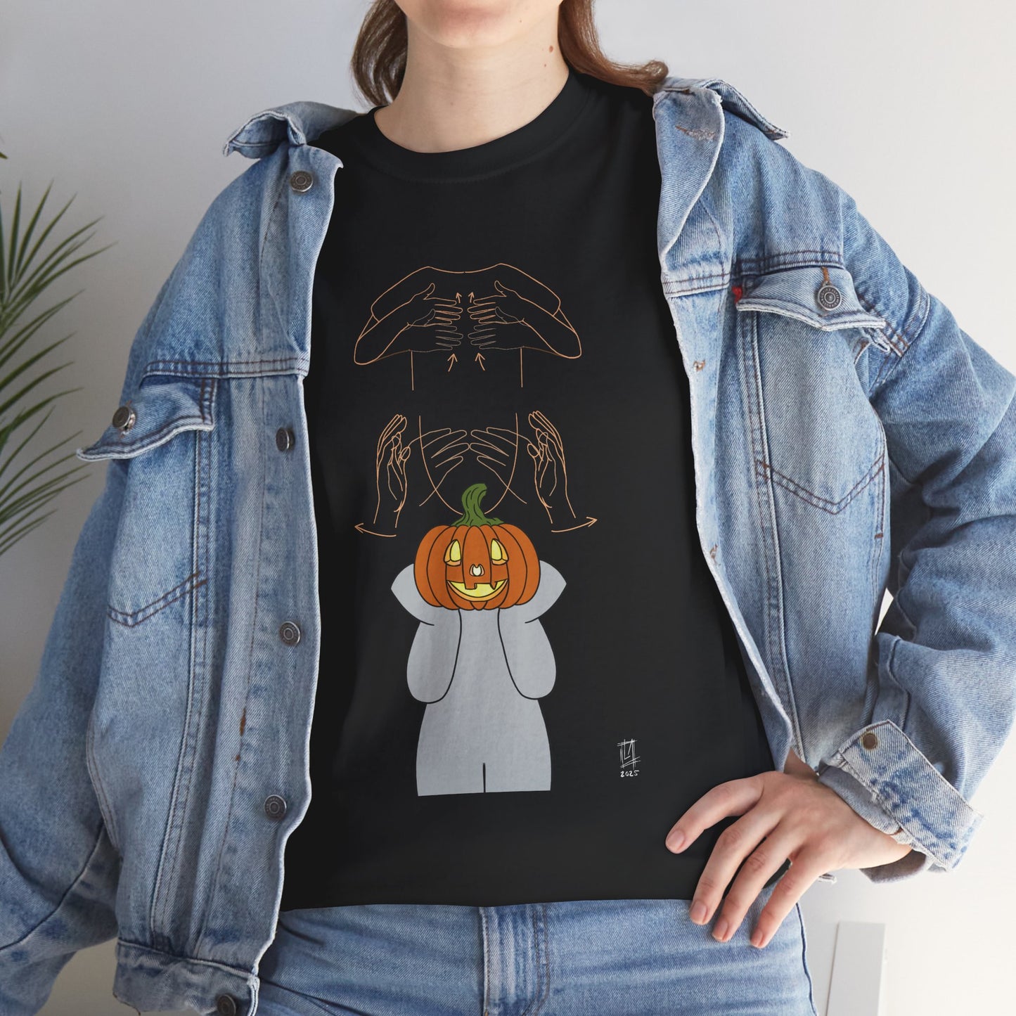 ASL Happy Halloween with Moodle Tshirt
