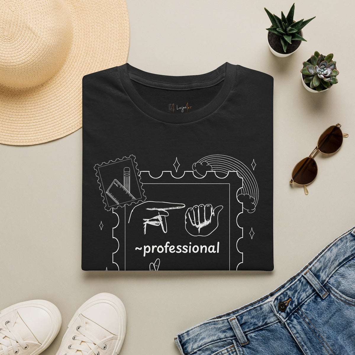 Paraprofessional Fingerspelling Unisex Softstyle T-Shirt