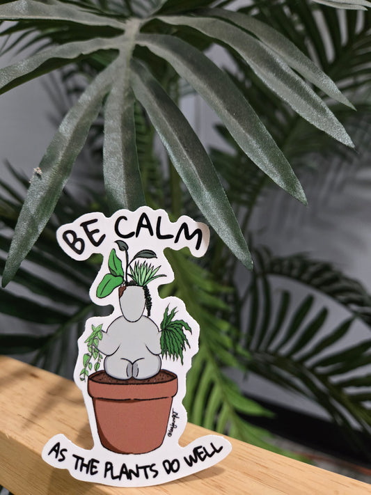 "Calm" sticker