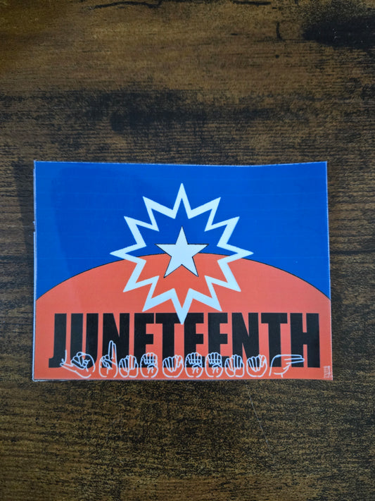 Fingerspelling of Juneteenth's Flags