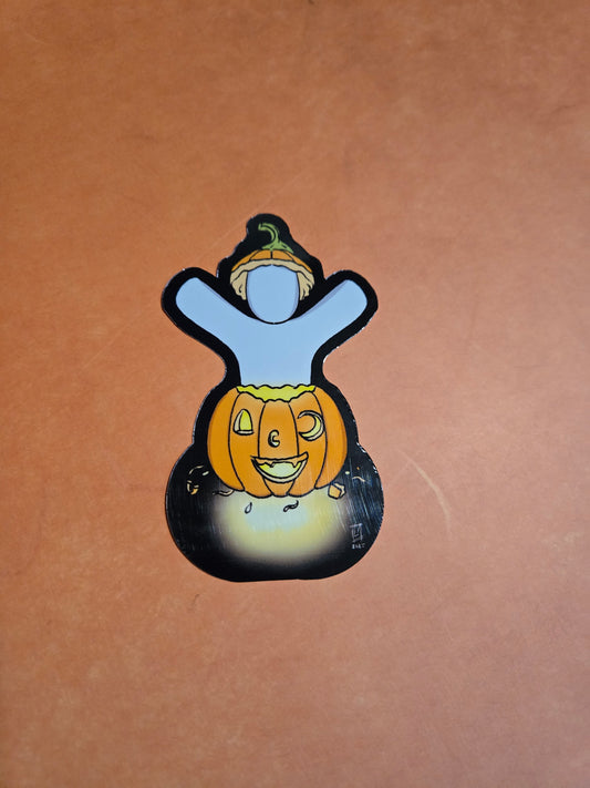 Moodle with Jack-O-Lantern