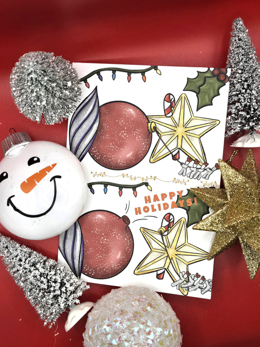 Moodles' Happy Holidays greeting cards