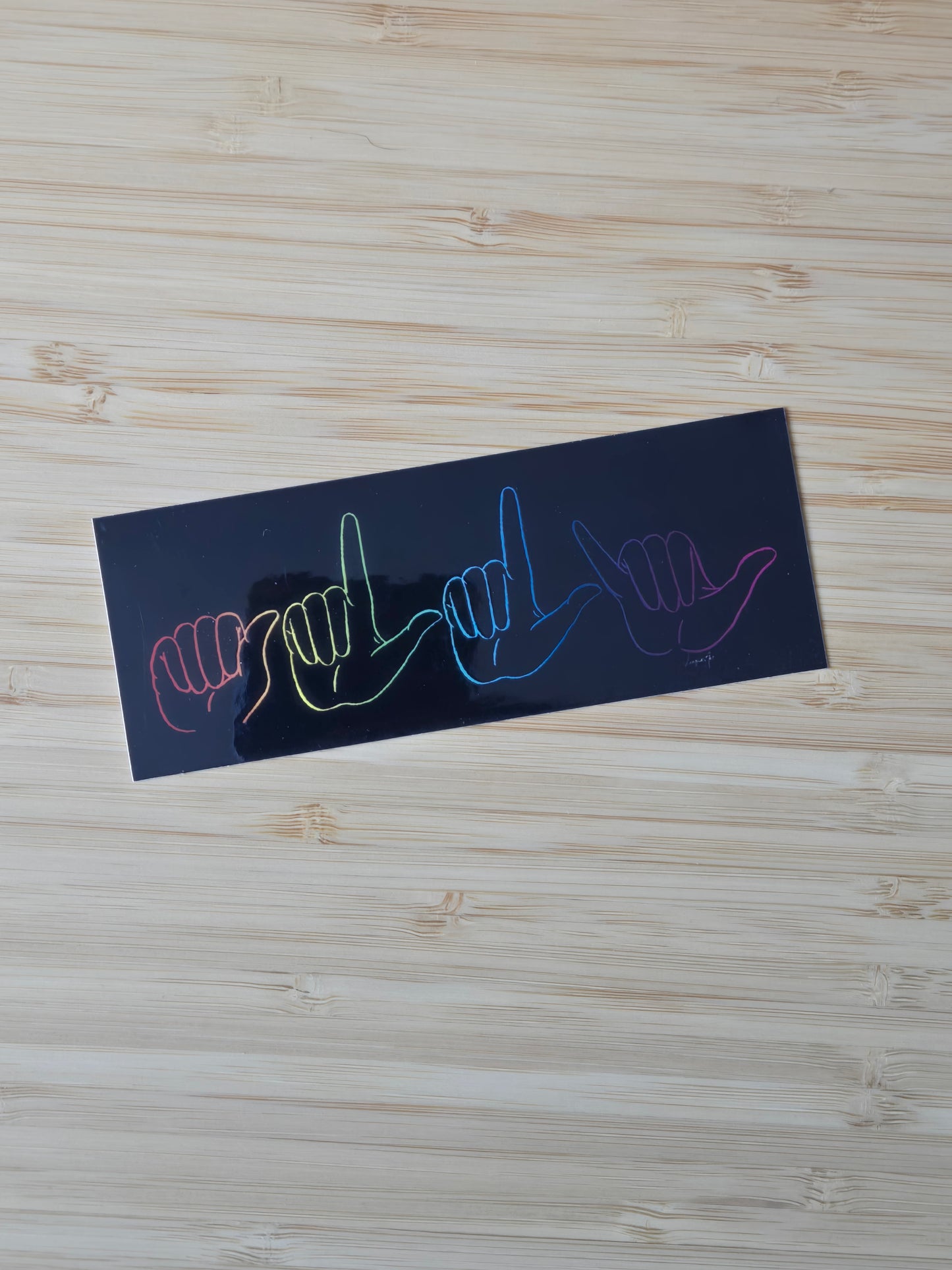 Fingerspelling of Ally and Advocate Pride Support (B-grade)