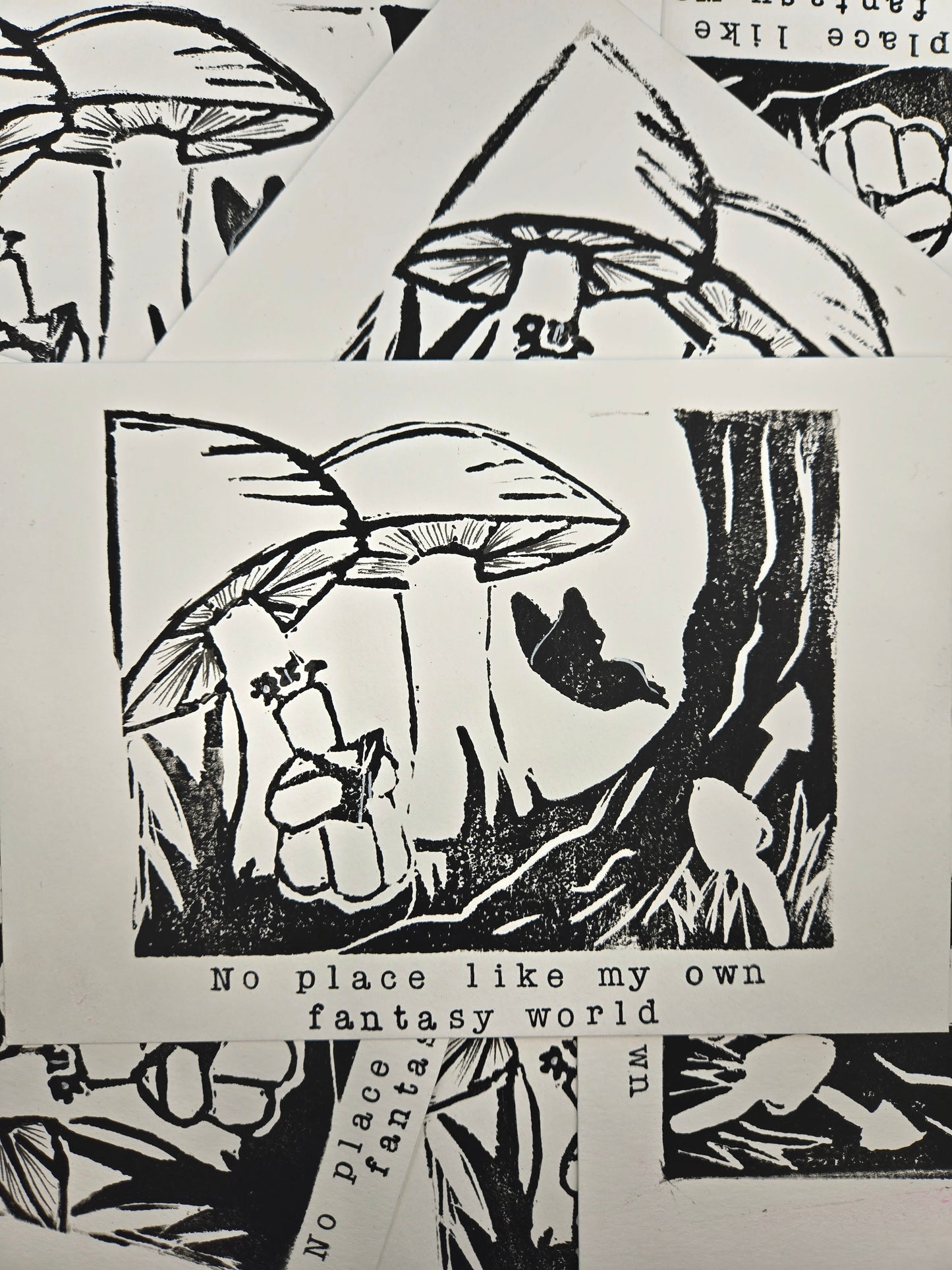 Moodle's Fantasy World, Linoprint- Limited Edition