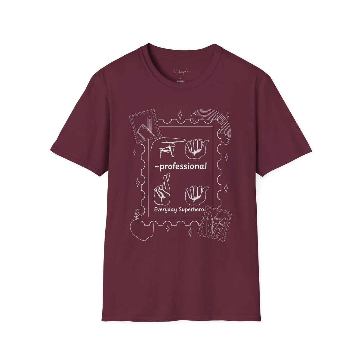 Paraprofessional Fingerspelling Unisex Softstyle T-Shirt