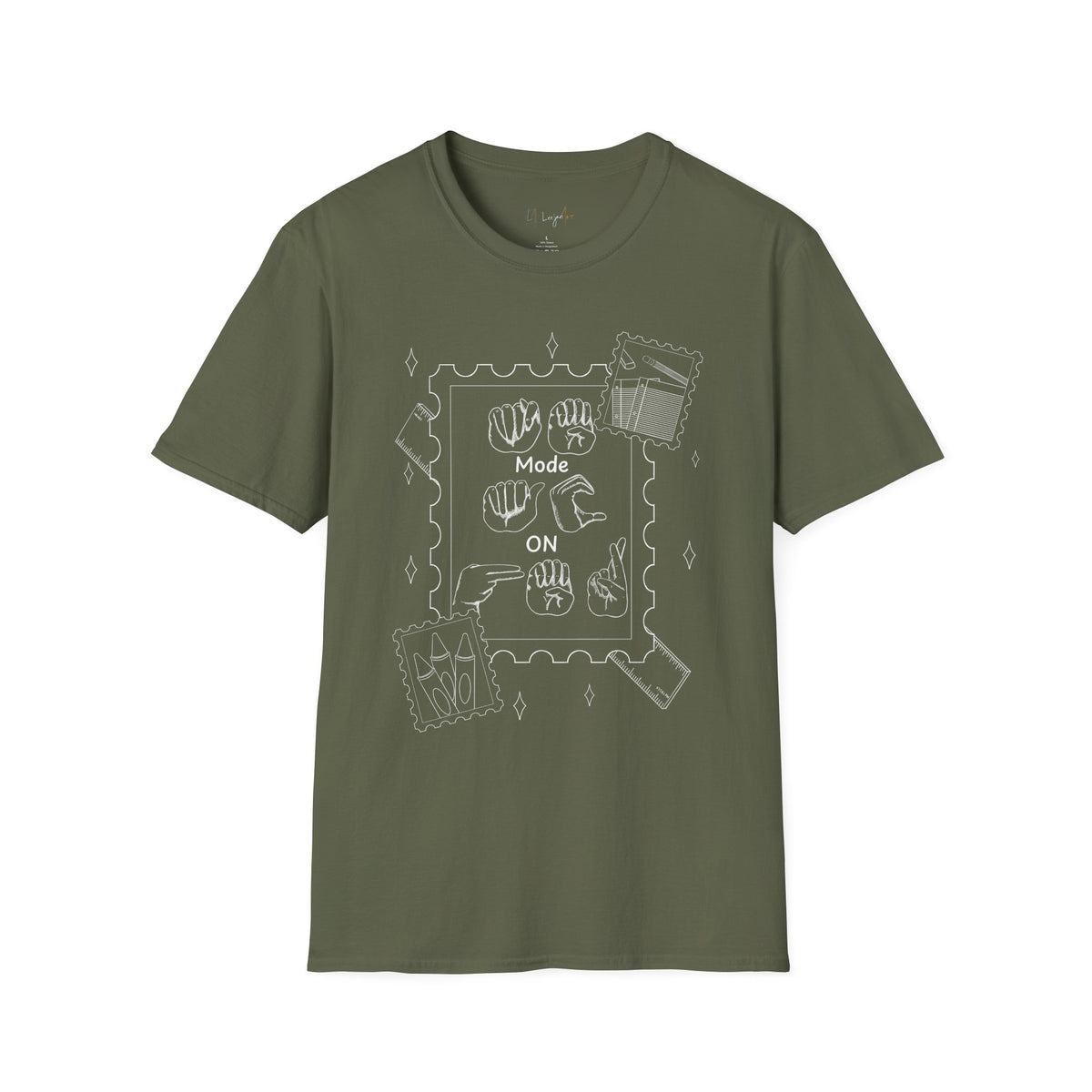 Teacher Fingerspelling Unisex Softstyle T-Shirt
