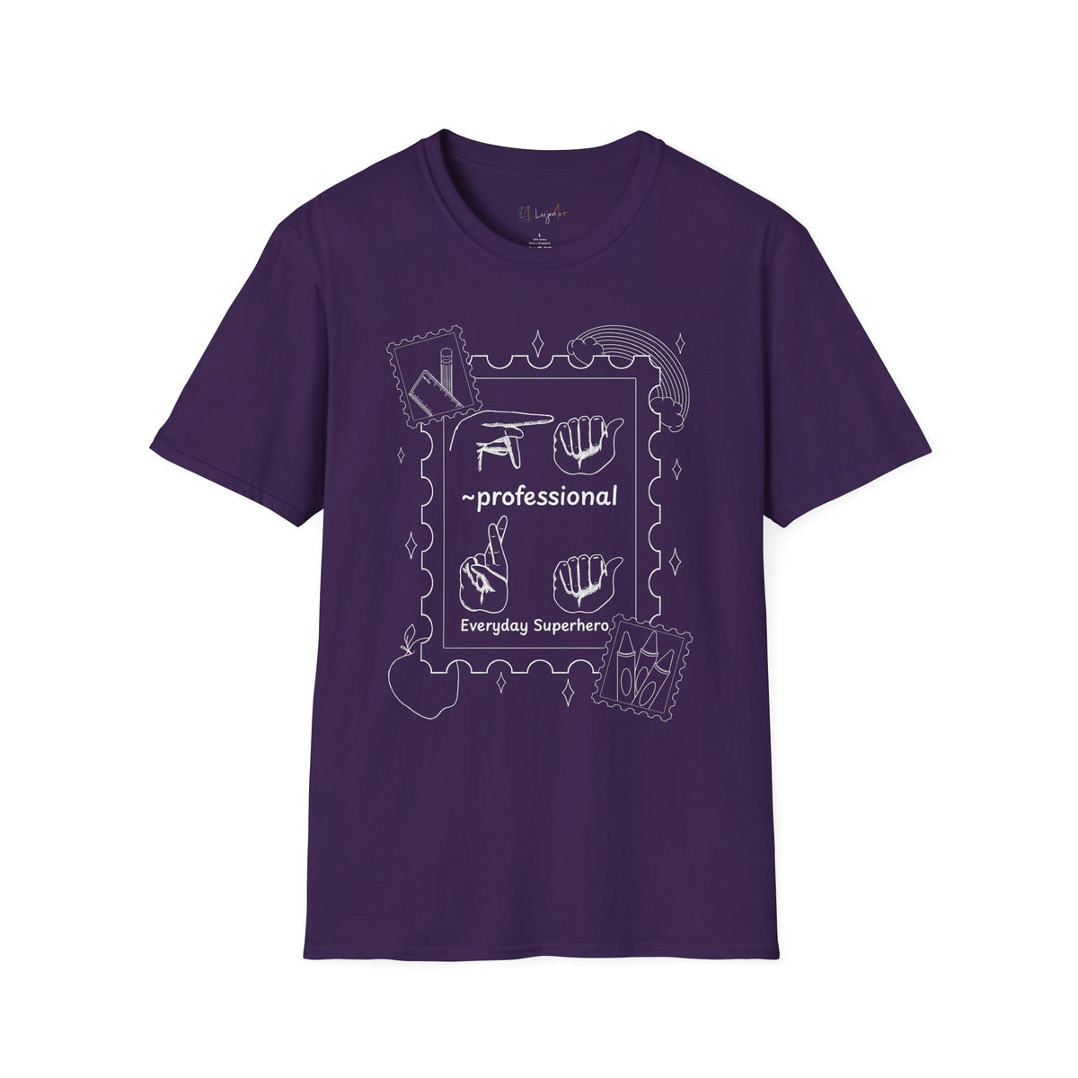 Paraprofessional Fingerspelling Unisex Softstyle T-Shirt