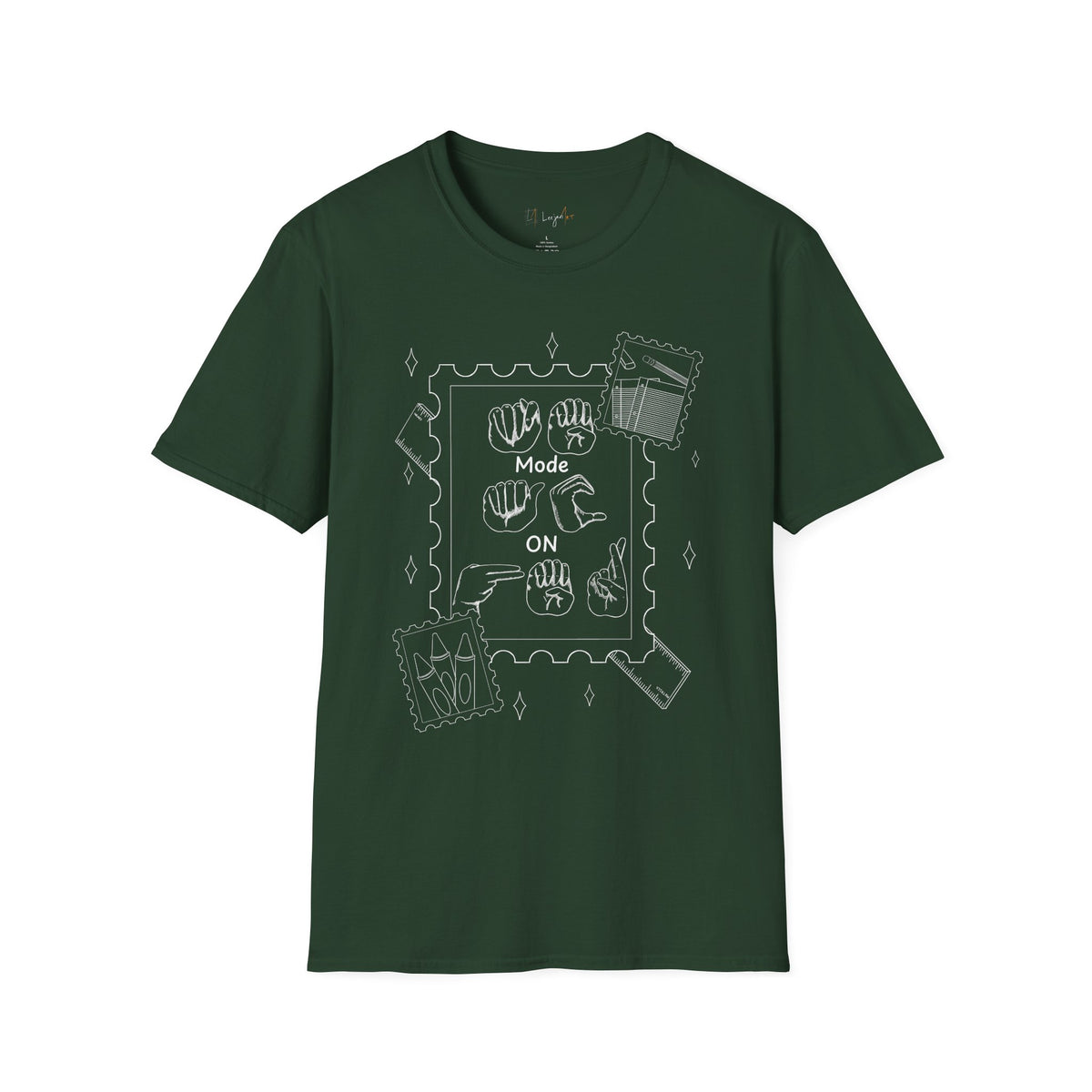 Teacher Fingerspelling Unisex Softstyle T-Shirt