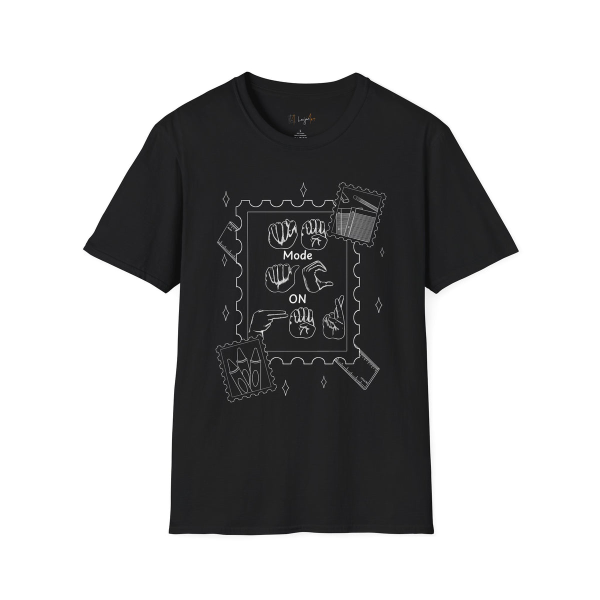 Teacher Fingerspelling Unisex Softstyle T-Shirt