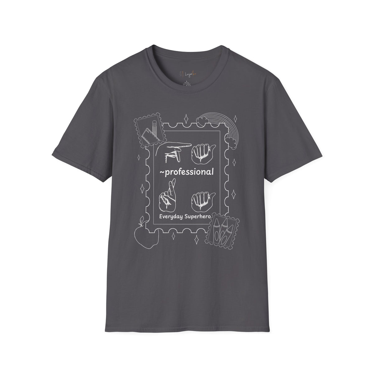Paraprofessional Fingerspelling Unisex Softstyle T-Shirt
