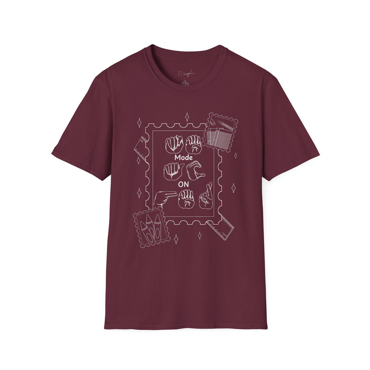 Teacher Fingerspelling Unisex Softstyle T-Shirt