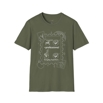 Paraprofessional Fingerspelling Unisex Softstyle T-Shirt