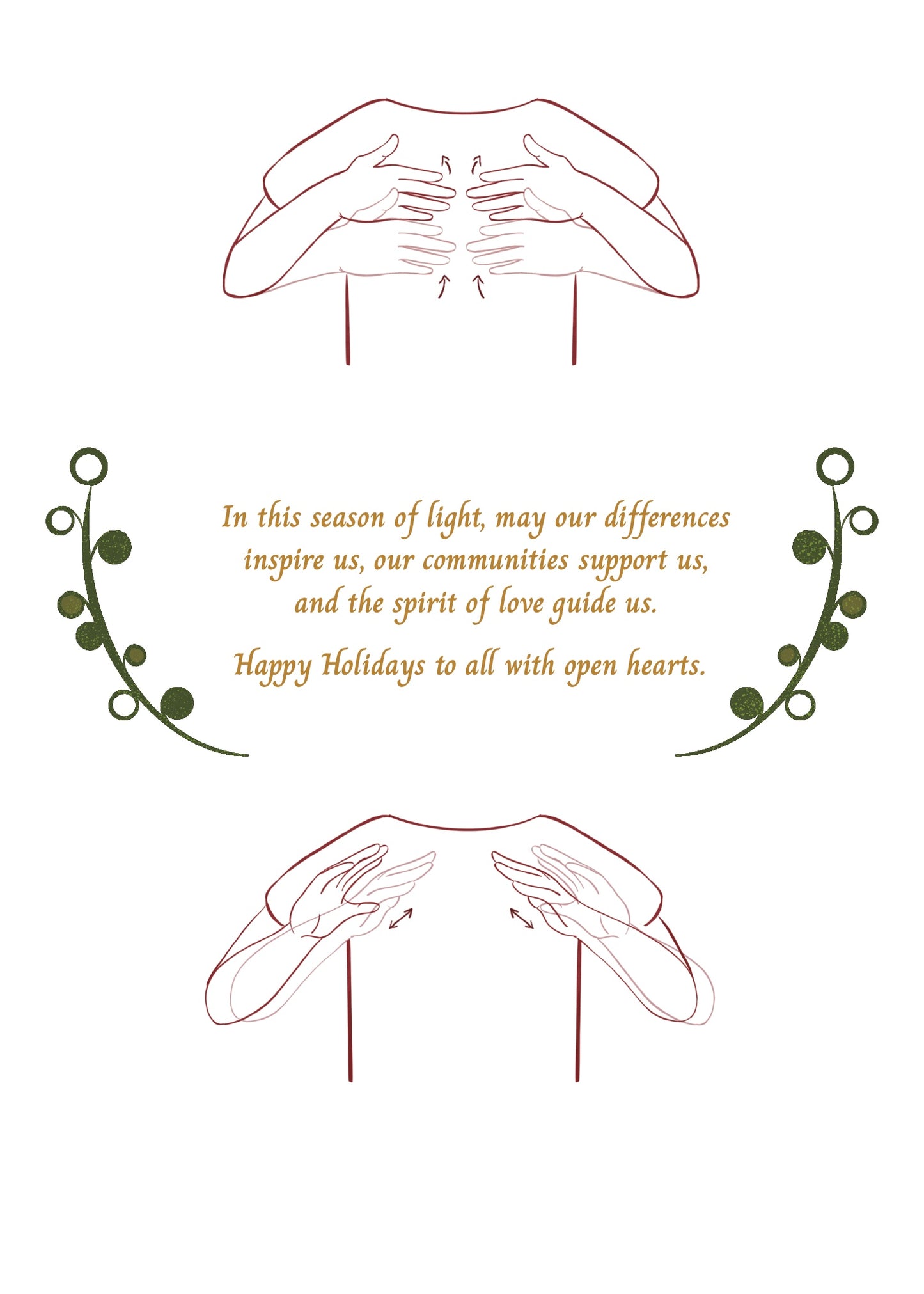 Moodles' Happy Holidays greeting cards