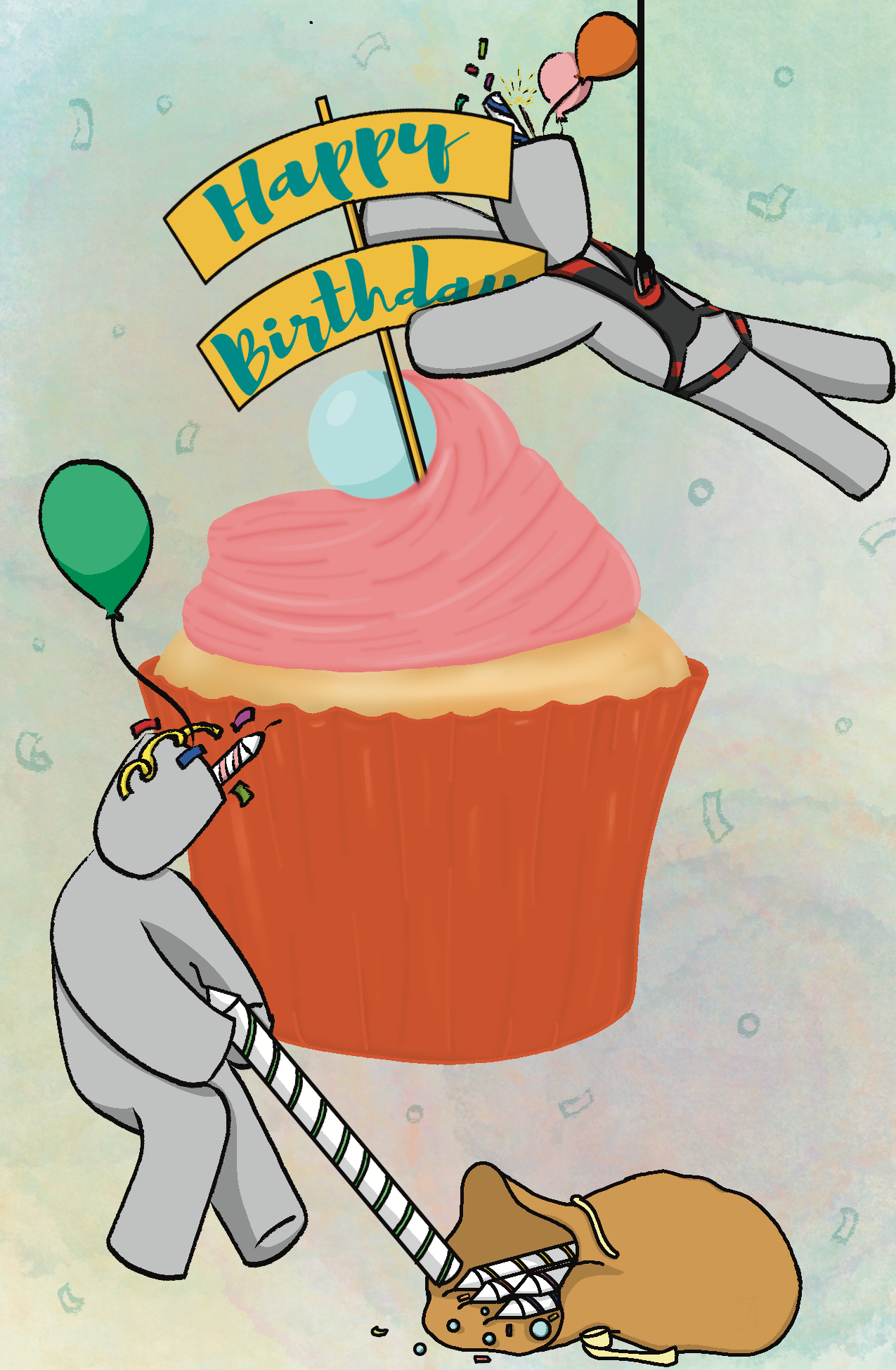 Moodle's Happy Birthday with ASL