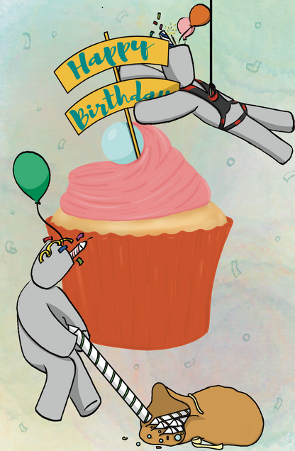 Moodle's Happy Birthday with ASL