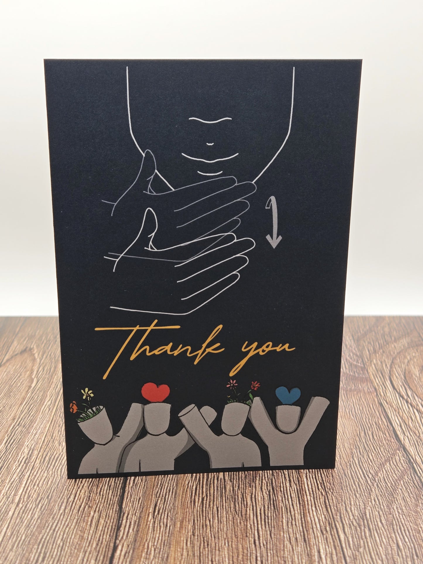 Moodles' Thank you ASL Greeting Card